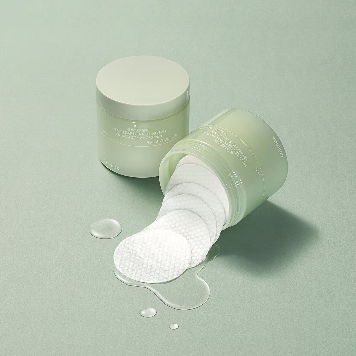 Celimax- JI WOO GAE Heartleaf BHA Peeling Pad - 60Pzs