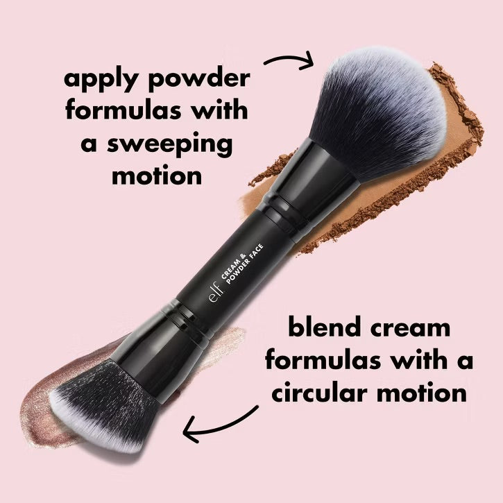 ELF Cream & Powder Makeup Face Brush