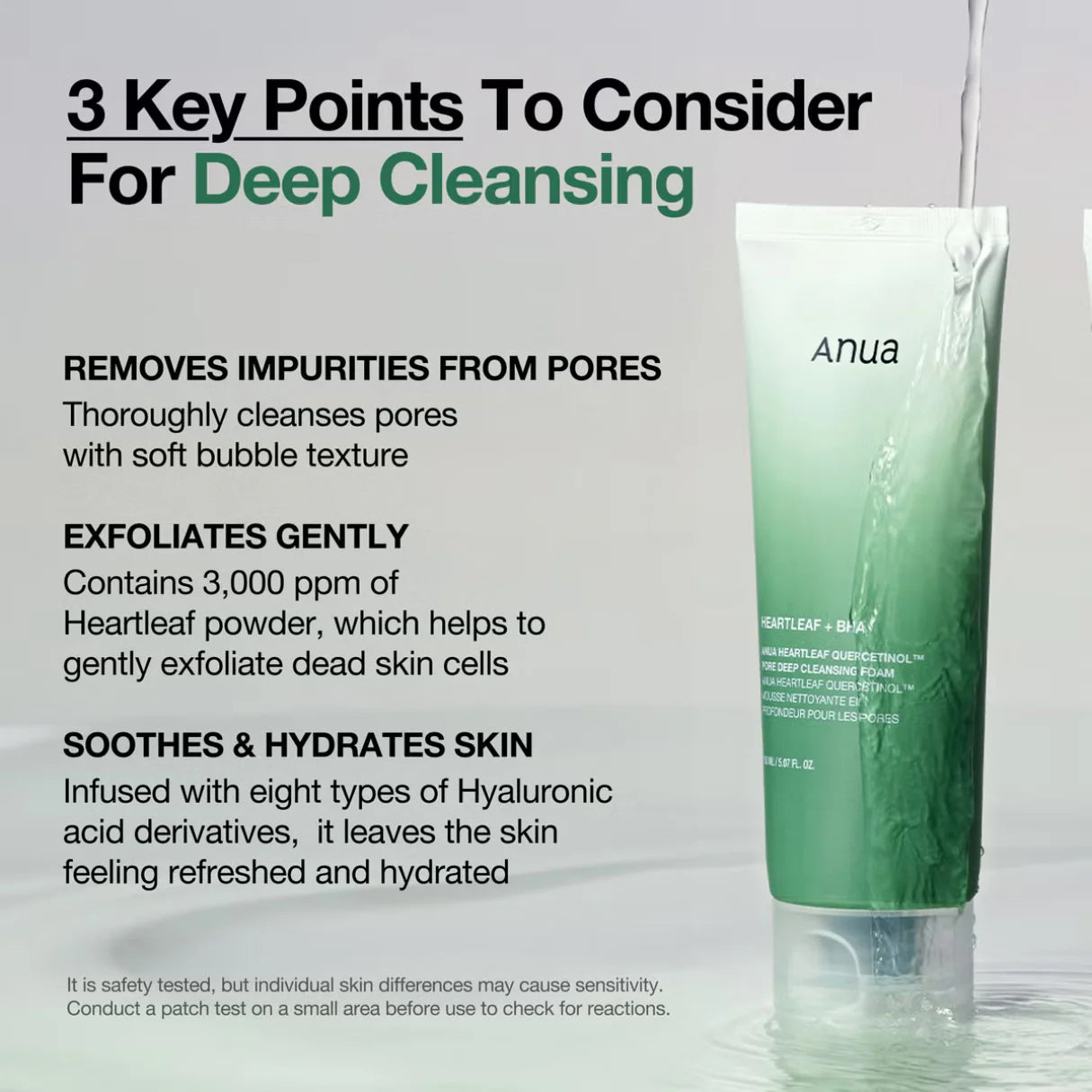 Anua - Heartleaf Quercetinol Pore Deep Cleansing Foam
