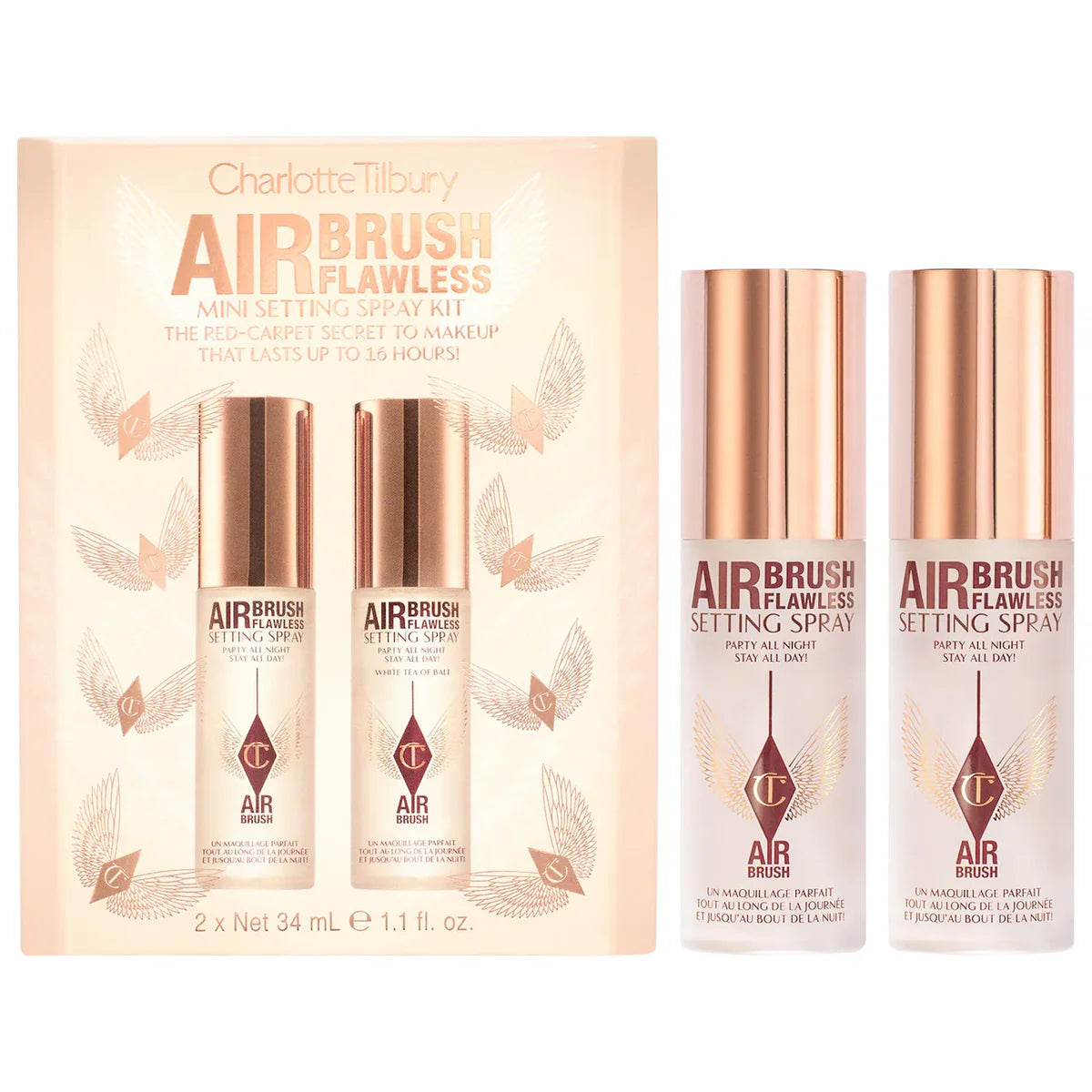 Charlotte Tillbury - Mini Airbrush Flawless Setting Spray Duo Gift Set - Charlotte Tilbury / Set 2 pzas