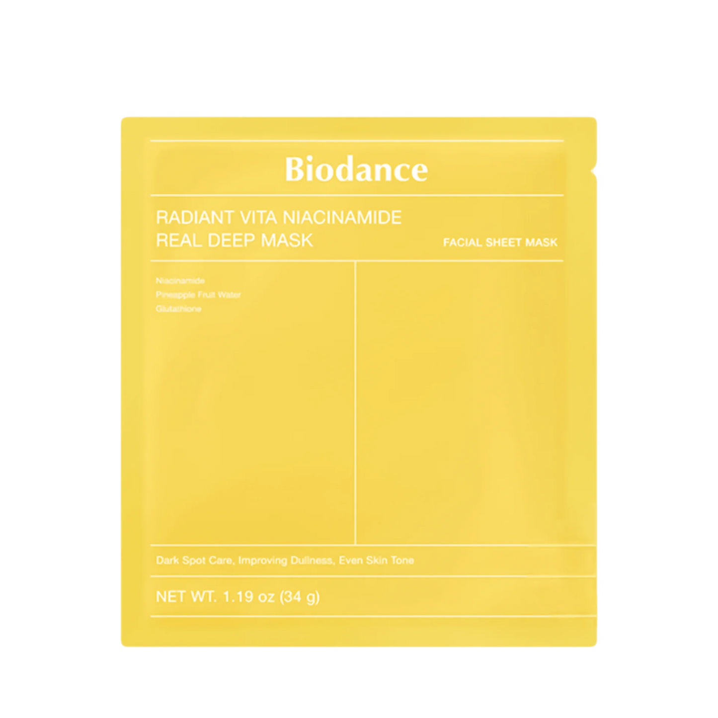 Biodance - Radiant Vita Niacinamide Real Deep Mask