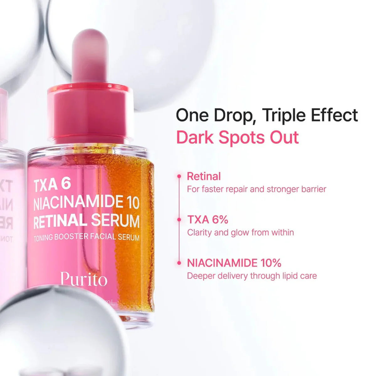 Purito - TXA 6 Niacinamide 10 Retinal Serum 30ml