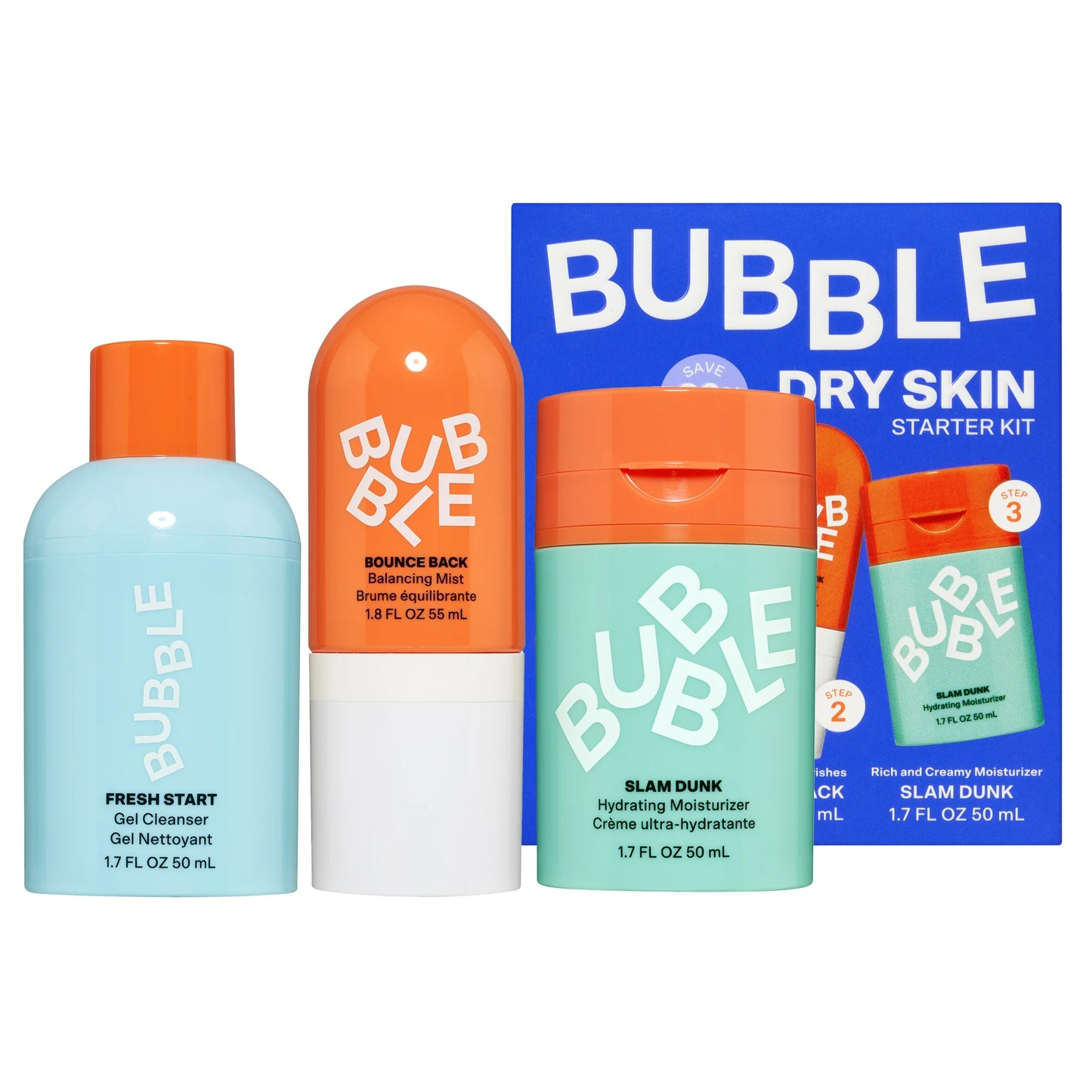 Bubble - Skincare Starting Kit 3pc set