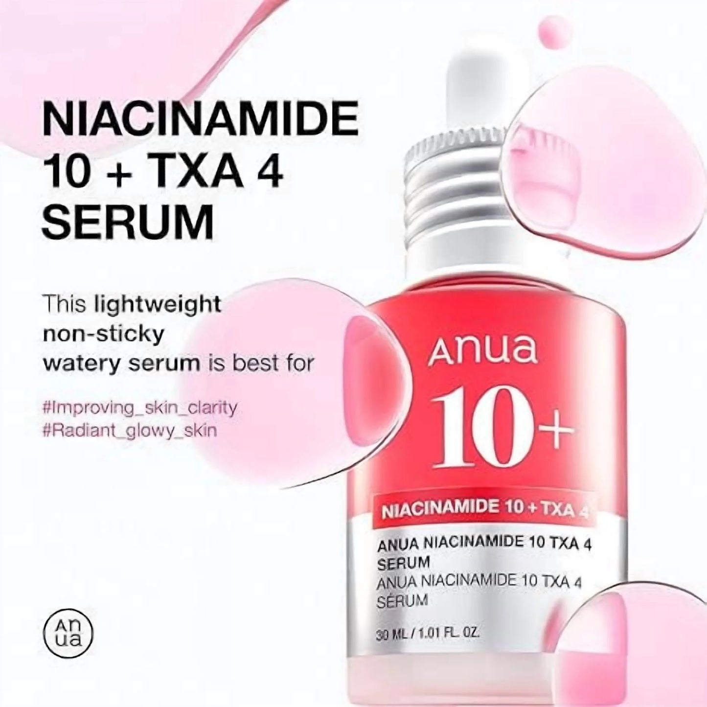 Anua - Niacinamide 10% + TXA 4% Serum | hiperpigmentación