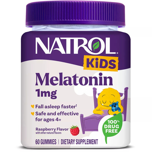Natrol - Kids' Melatonin Sleep Aid 1mg Gummies - Berry 60ct
