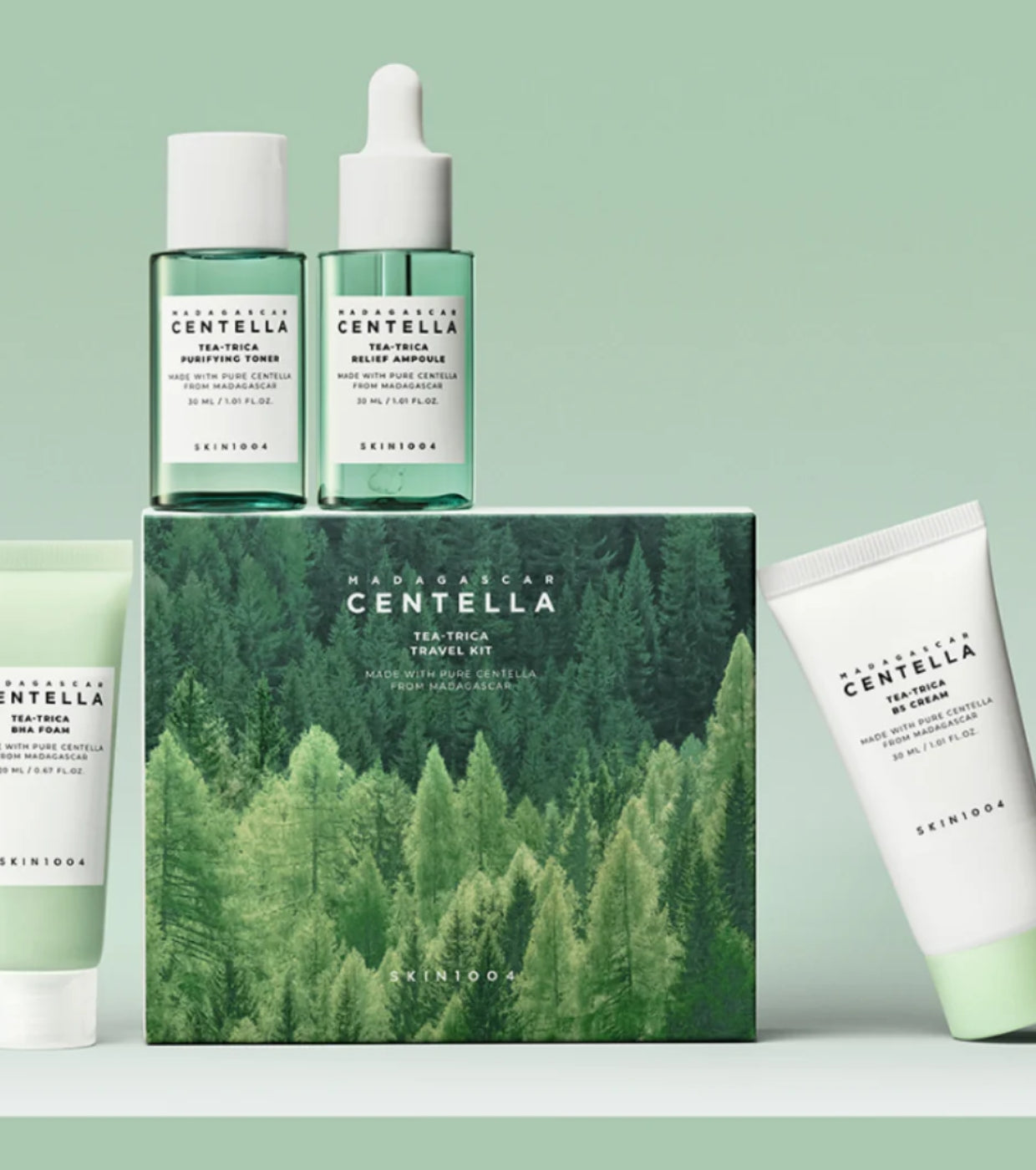 Skin1004 - Madagascar Centella Tea-Trica Travel Kit 4pcs