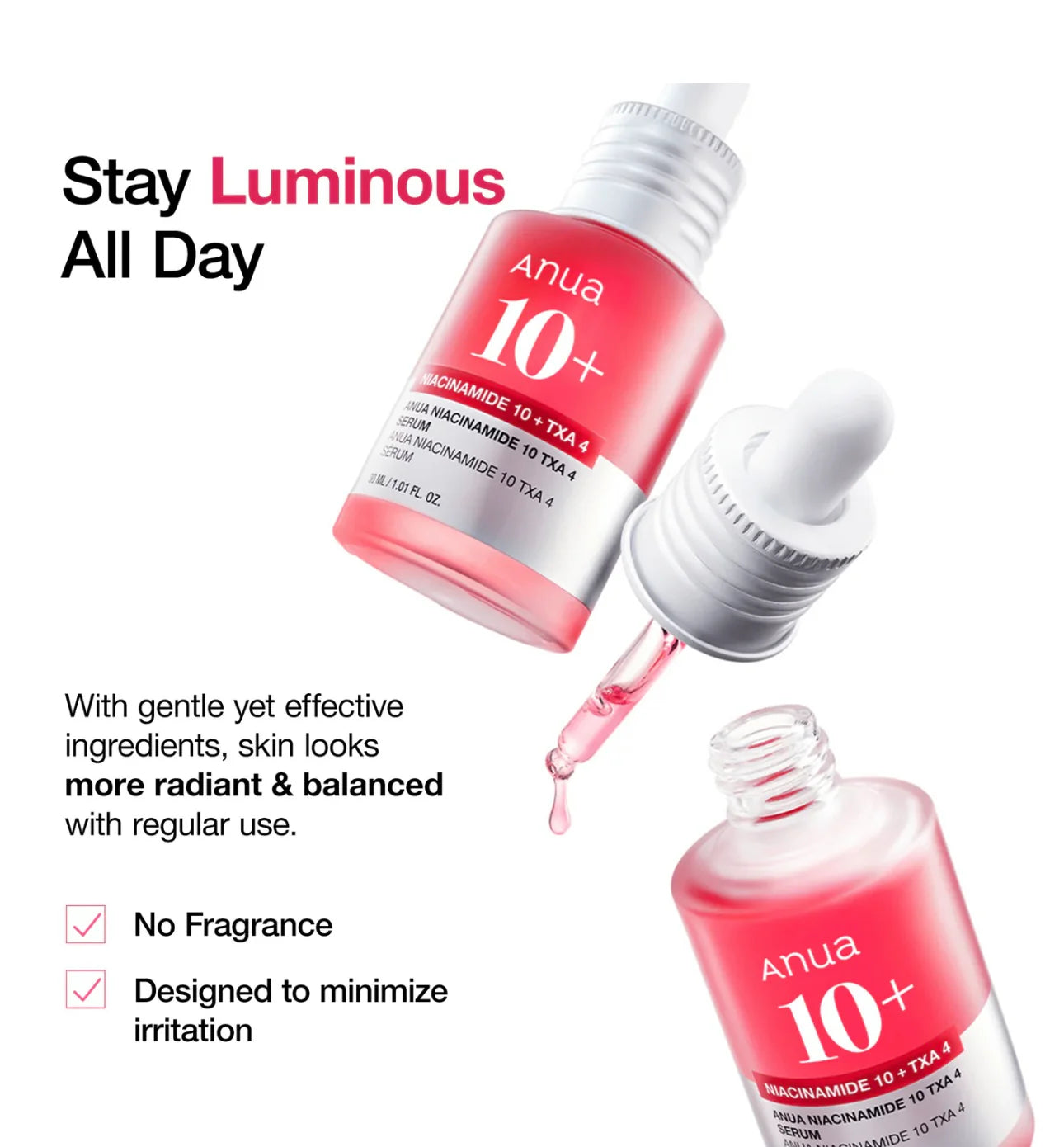 Anua - Niacinamide 10% + TXA 4% Serum | hiperpigmentación